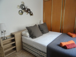 view of a bedroom in one of the apartments in playamarina II